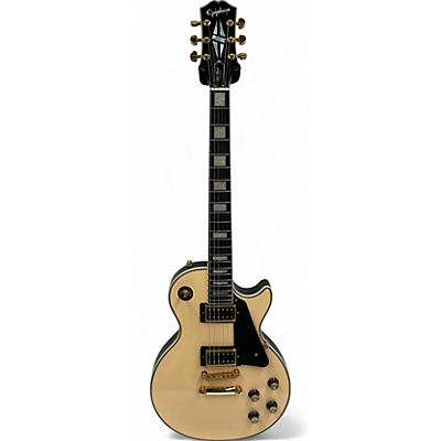 Epiphone Used Epiphone Les Paul Custom ANTIQUE IVORY BLACKBACK Solid Body Electric Guitar