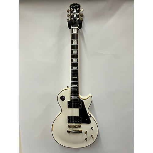 Epiphone Used Epiphone Les Paul Custom Alpine White Solid Body Electric Guitar Alpine White