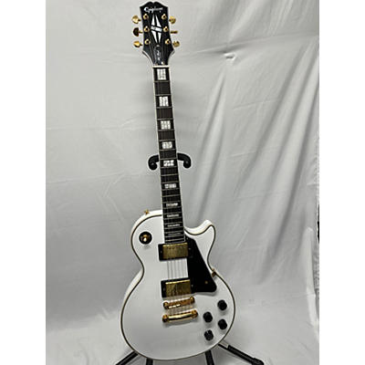 Epiphone Used Epiphone Les Paul Custom Alpine White Solid Body Electric Guitar