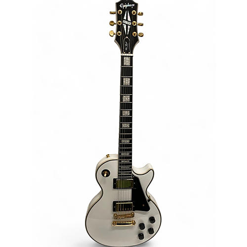 Epiphone Used Epiphone Les Paul Custom Alpine White Solid Body Electric Guitar Alpine White