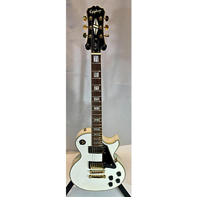 Epiphone Used Epiphone Les Paul Custom Alpine White Solid Body Electric Guitar