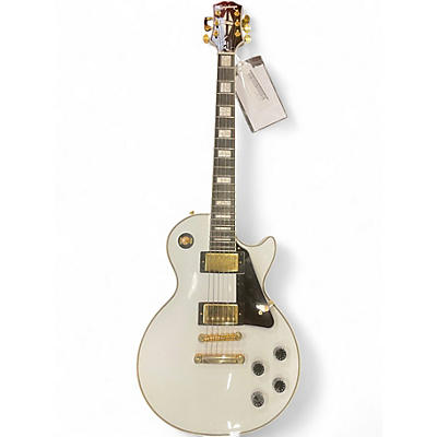 Used Epiphone Les Paul Custom Alpine White Solid Body Electric Guitar
