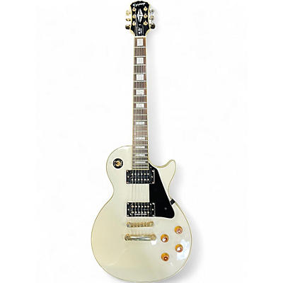 Used Epiphone Les Paul Custom Alpine White Solid Body Electric Guitar