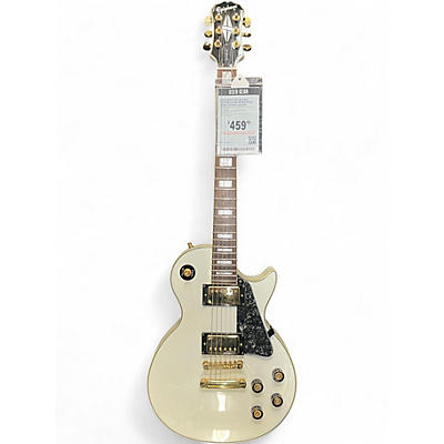 Used Epiphone Les Paul Custom Alpine White Solid Body Electric Guitar