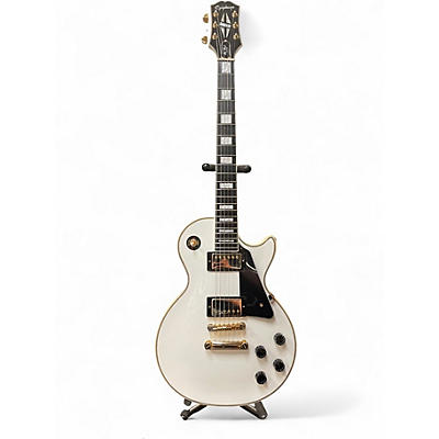 Used Epiphone Les Paul Custom Alpine White Solid Body Electric Guitar