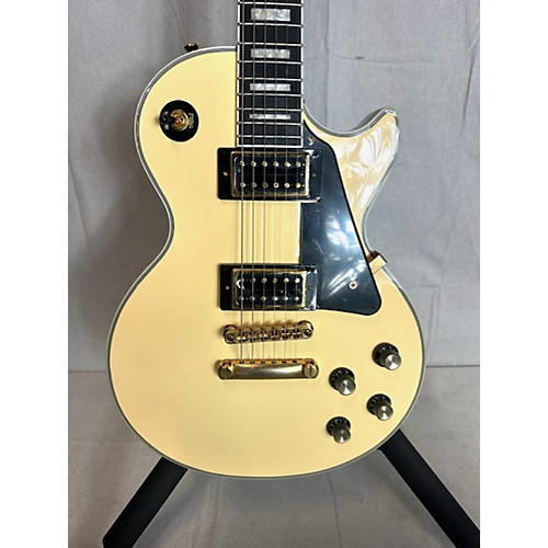 Epiphone Used Epiphone Les Paul Custom Antique Ivory Solid Body Electric Guitar Antique Ivory