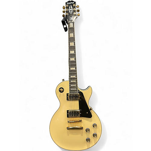 Used Epiphone Les Paul Custom Antique Ivory Solid Body Electric Guitar Antique Ivory
