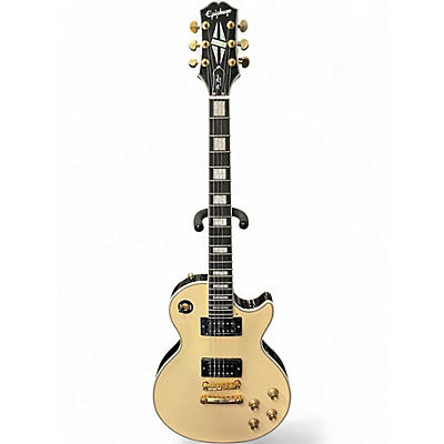 Used Epiphone Les Paul Custom Antique Ivory Solid Body Electric Guitar