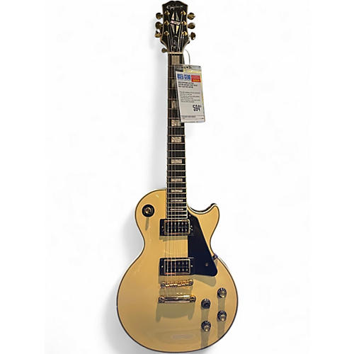 Used Epiphone Les Paul Custom Antique Ivory Solid Body Electric Guitar Antique Ivory