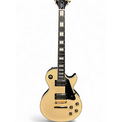 Used Epiphone Les Paul Custom Antique Ivory Solid Body Electric Guitar