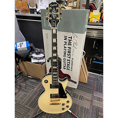 Epiphone Used Epiphone Les Paul Custom Antique White Solid Body Electric Guitar