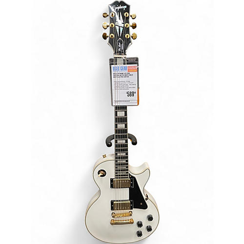 Epiphone Used Epiphone Les Paul Custom Arctic White Solid Body Electric Guitar Arctic White