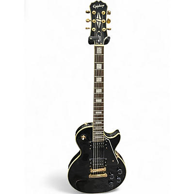 Used Epiphone Les Paul Custom BLACK Solid Body Electric Guitar