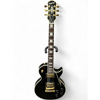 Used Epiphone Les Paul Custom BLACK Solid Body Electric Guitar