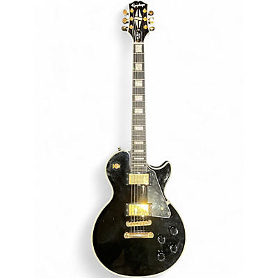 Used Epiphone Les Paul Custom BLACK Solid Body Electric Guitar