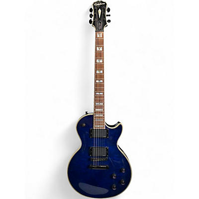 Used Epiphone Les Paul Custom Baltic Blue Solid Body Electric Guitar