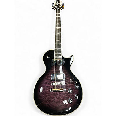 Used Epiphone Les Paul Custom Bats in Flight Dark Purple Burst Solid Body Electric Guitar