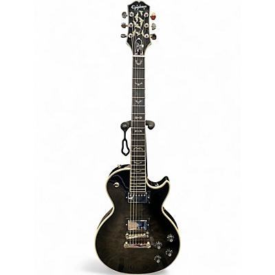 Used Epiphone Les Paul Custom Bats in Flight Purple Solid Body Electric Guitar
