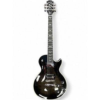 Used Epiphone Les Paul Custom Bats in Flight Transparent Ebony Burst Solid Body Electric Guitar