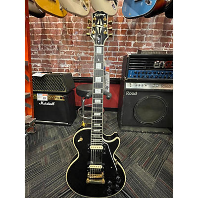 Epiphone Used Epiphone Les Paul Custom Black And White Solid Body Electric Guitar