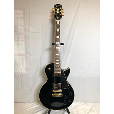 Epiphone Used Epiphone Les Paul Custom Black Solid Body Electric Guitar