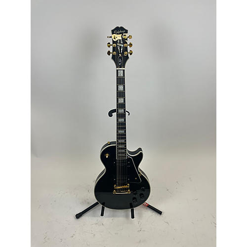 Epiphone Used Epiphone Les Paul Custom Black Solid Body Electric Guitar Black