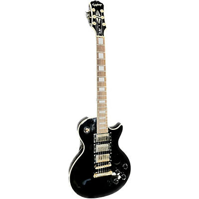 Epiphone Used Epiphone Les Paul Custom Black Solid Body Electric Guitar