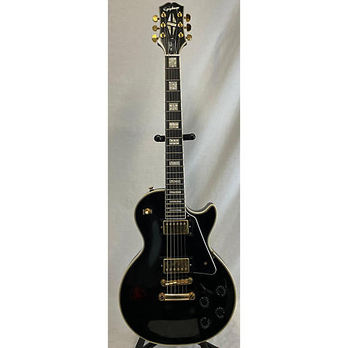 Epiphone Used Epiphone Les Paul Custom Black Solid Body Electric Guitar Black