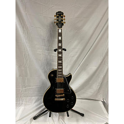 Epiphone Used Epiphone Les Paul Custom Black Solid Body Electric Guitar