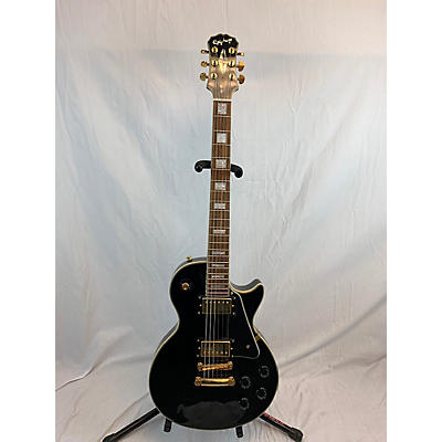 Epiphone Used Epiphone Les Paul Custom Black Solid Body Electric Guitar