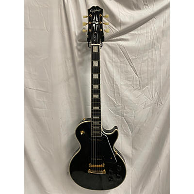 Epiphone Used Epiphone Les Paul Custom Black Solid Body Electric Guitar