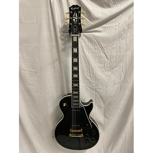 Epiphone Used Epiphone Les Paul Custom Black Solid Body Electric Guitar Black