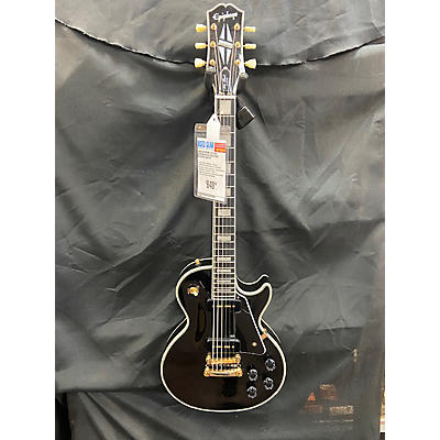 Epiphone Used Epiphone Les Paul Custom Black Solid Body Electric Guitar