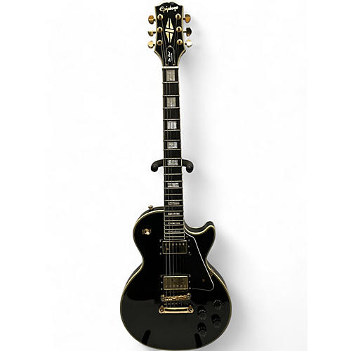 Epiphone Used Epiphone Les Paul Custom Black Solid Body Electric Guitar Black