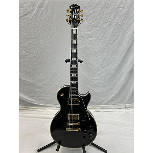 Epiphone Used Epiphone Les Paul Custom Black Solid Body Electric Guitar Black