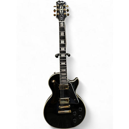 Epiphone Used Epiphone Les Paul Custom Black Solid Body Electric Guitar Black