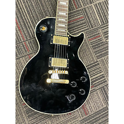 Epiphone Used Epiphone Les Paul Custom Black Solid Body Electric Guitar