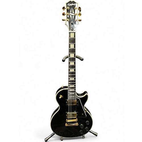 Epiphone Used Epiphone Les Paul Custom Black Solid Body Electric Guitar Black