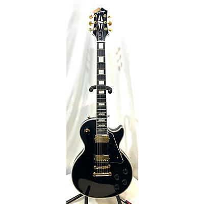 Epiphone Used Epiphone Les Paul Custom Black Solid Body Electric Guitar