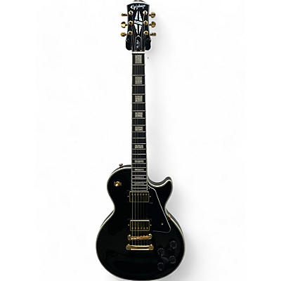 Epiphone Used Epiphone Les Paul Custom Black Solid Body Electric Guitar