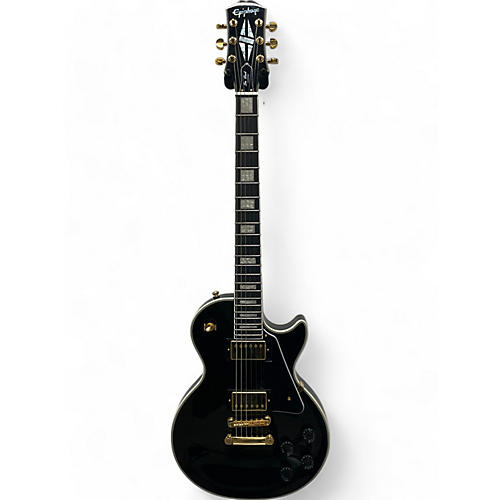 Epiphone Used Epiphone Les Paul Custom Black Solid Body Electric Guitar Black