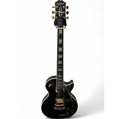 Epiphone Used Epiphone Les Paul Custom Black Solid Body Electric Guitar