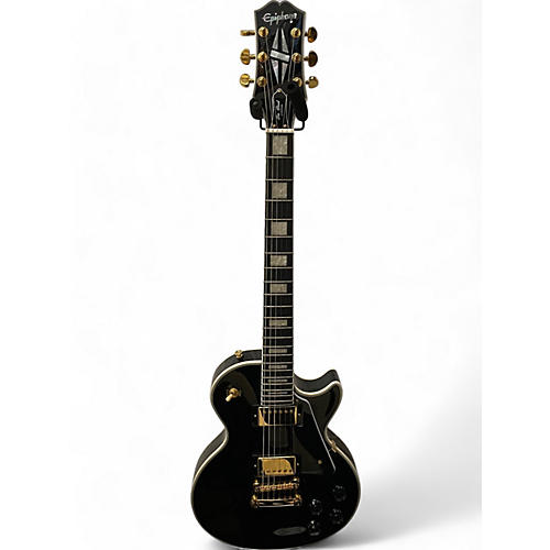 Epiphone Used Epiphone Les Paul Custom Black Solid Body Electric Guitar Black