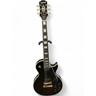 Epiphone Used Epiphone Les Paul Custom Black Solid Body Electric Guitar