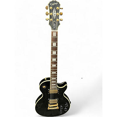 Used Epiphone Les Paul Custom Black Solid Body Electric Guitar