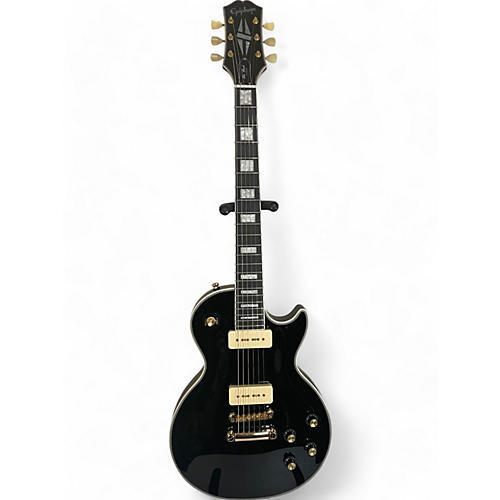 Epiphone Used Epiphone Les Paul Custom Black Solid Body Electric Guitar Black