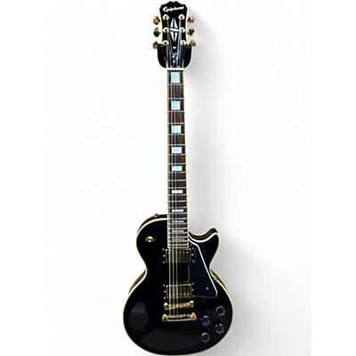 Used Epiphone Les Paul Custom Black Solid Body Electric Guitar