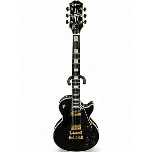 Epiphone Used Epiphone Les Paul Custom Black Solid Body Electric Guitar Black