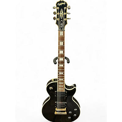 Used Epiphone Les Paul Custom Black Solid Body Electric Guitar