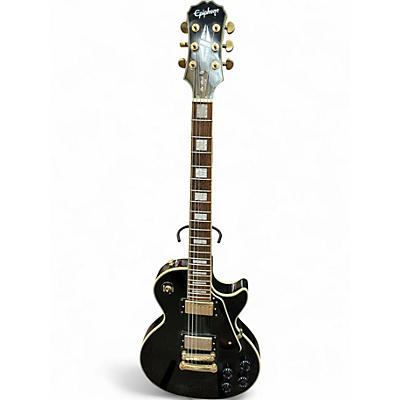 Used Epiphone Les Paul Custom Black Solid Body Electric Guitar
